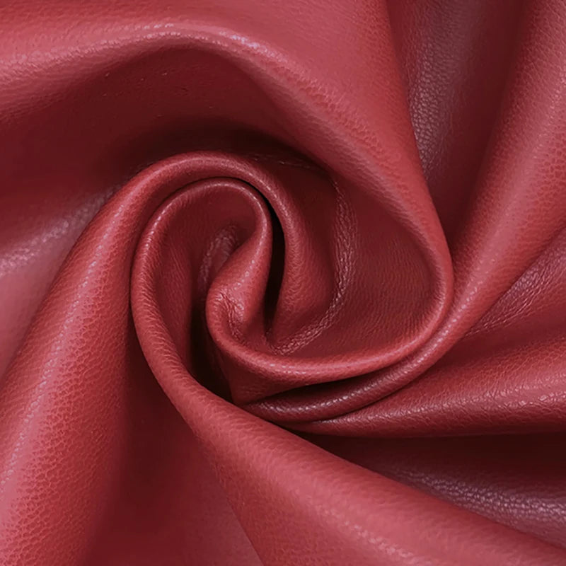 Red Faux Leather Jacket