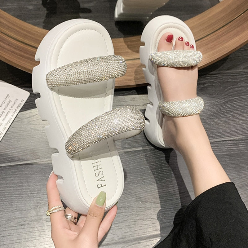 Irina Crystal Sandals