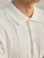 Leo Textured Knit Polo Shirt