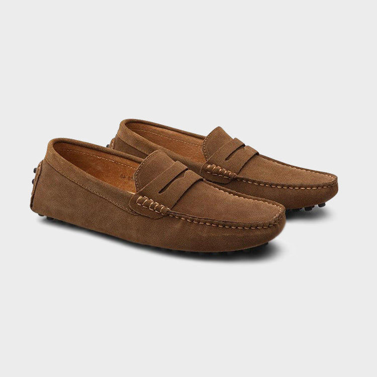 Suede Driver Loafers