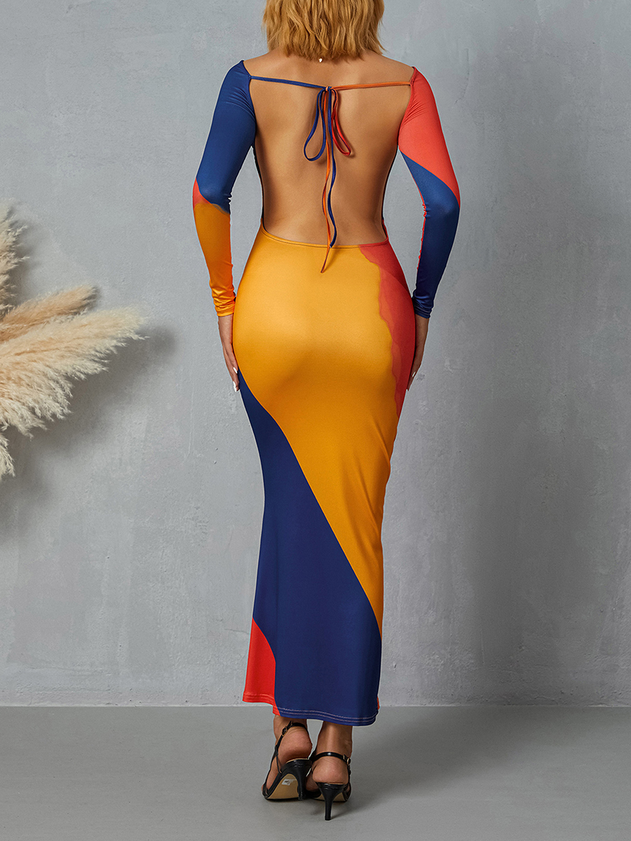 Backless Maxi Dress