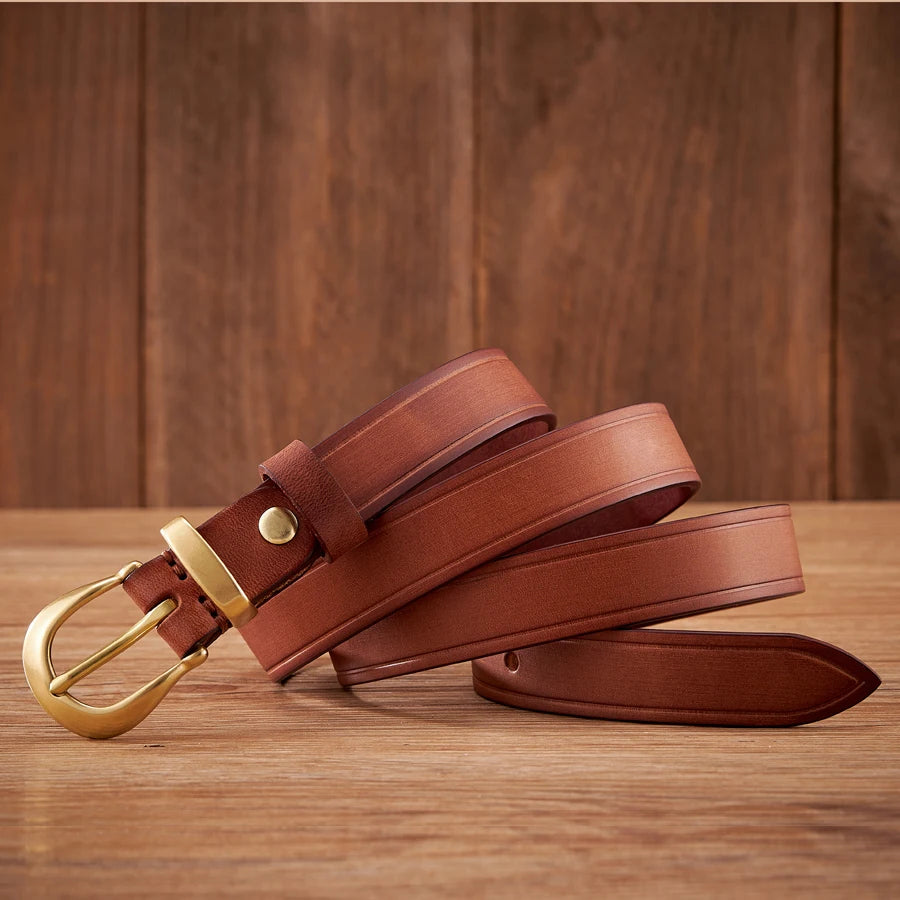Alessandro Full-Grain Leather Belt