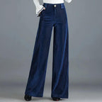 Anna Wide-Leg Velvet Pants
