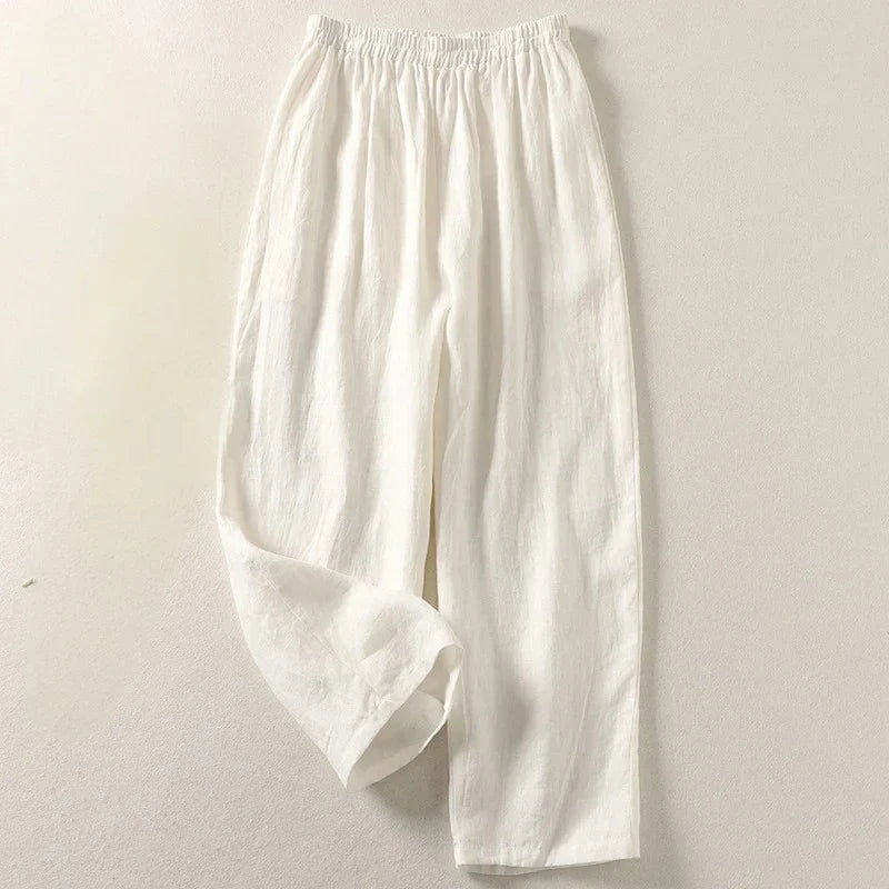 Aurora 100% Linen Relaxed Pants