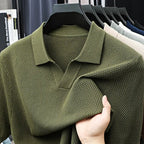 Wesley Waffle Knit Polo