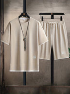 Enzo Waffle Knit Lounge Set