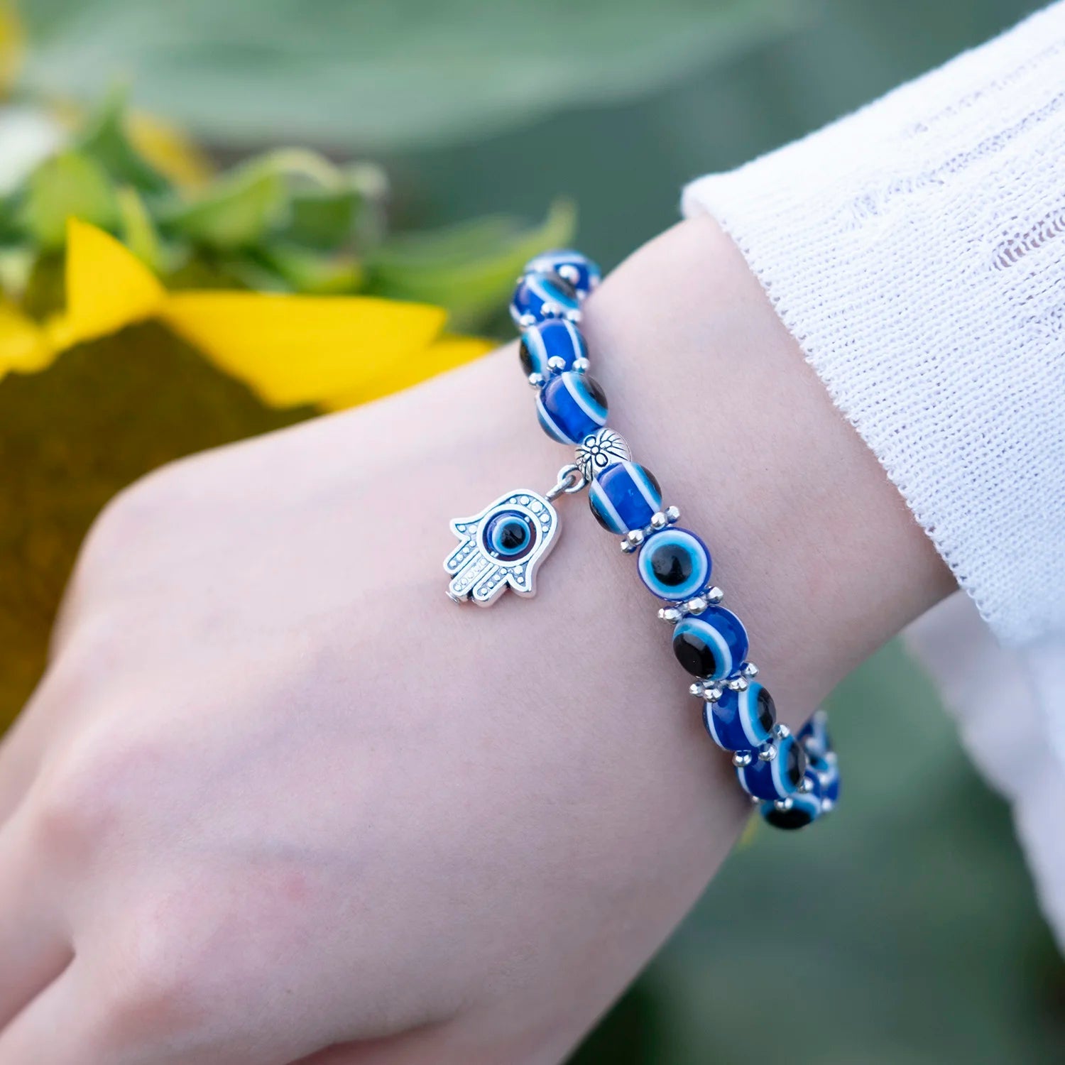 Saphira Evil Eye Charm Anklet