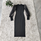 Puff Long Sleeve Dress