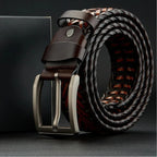 David Woven Leather Belt