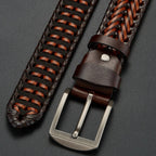 David Woven Leather Belt