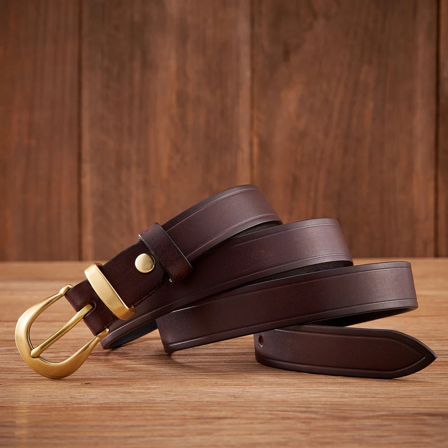 Alessandro Full-Grain Leather Belt