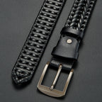 David Woven Leather Belt