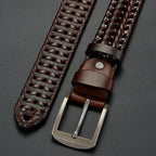 David Woven Leather Belt