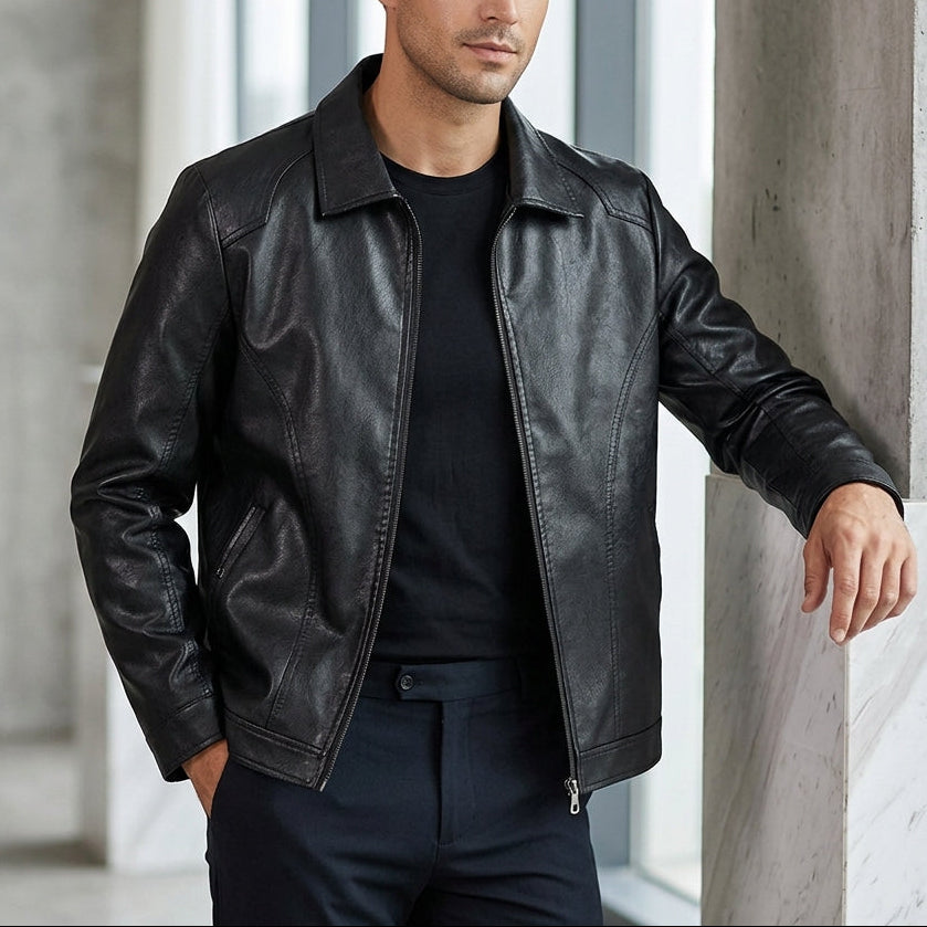 Ethan Classic Leather Jacket