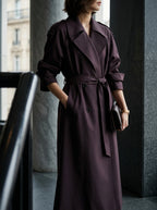 Sophia Double Breasted Long Trench Coat