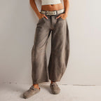 Caroline Wide-Leg Panel Jeans