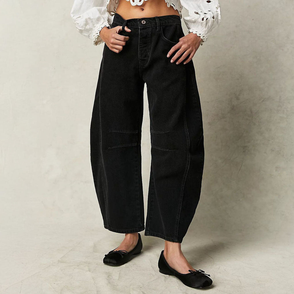 Caroline Wide-Leg Panel Jeans