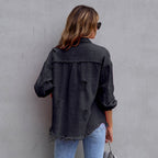 Mia Distressed Denim Jacket