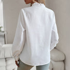 Olivia Cotton Ruffle Blouse