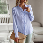 Olivia Cotton Ruffle Blouse
