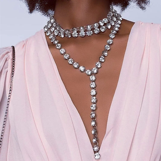 Multi-Layer Crystal Necklace