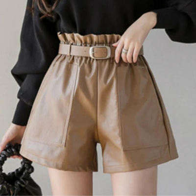 Women's Leather Shorts