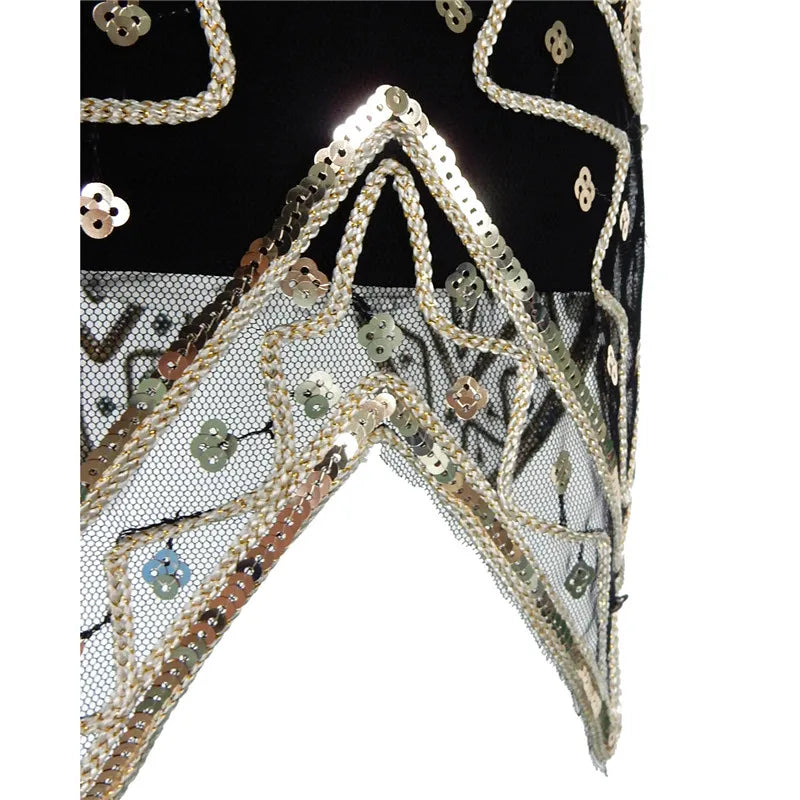 Vintage Gatsby Triangle Hem Dress