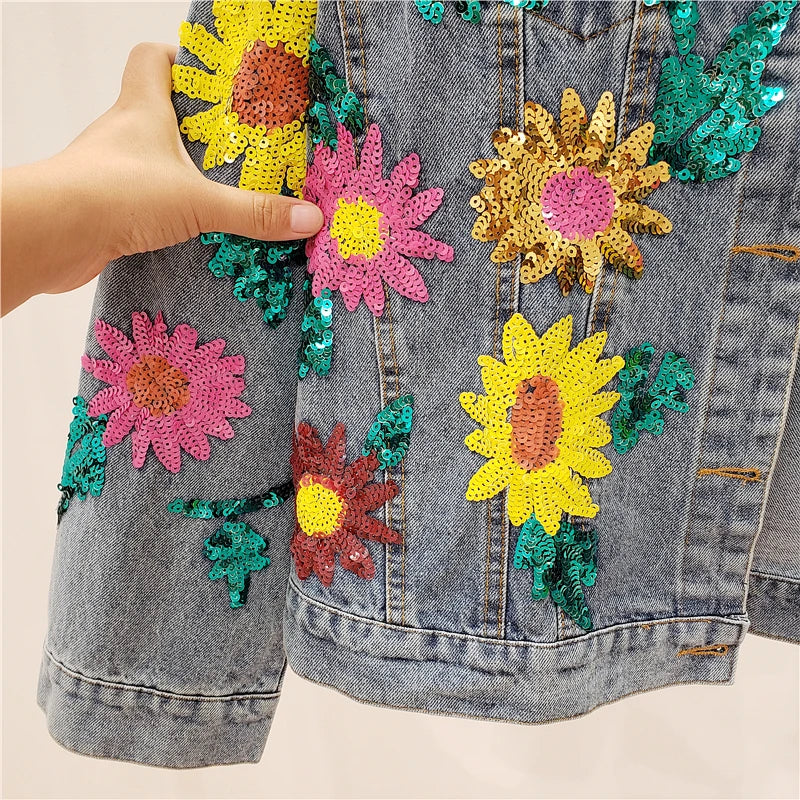 Sequins Sunflower Jacket