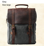 Ryder Canvas Leather Backpack