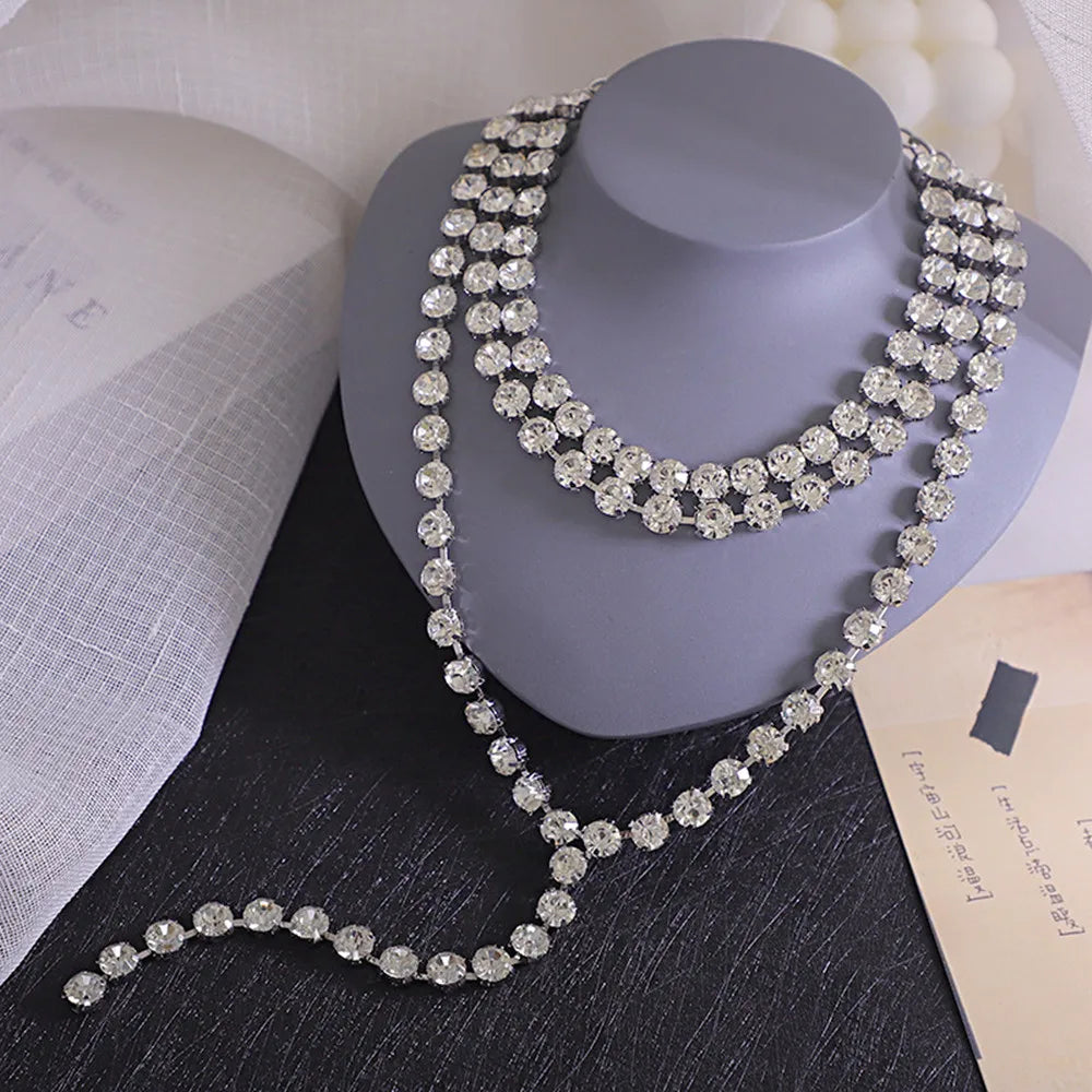 Multi-Layer Crystal Necklace