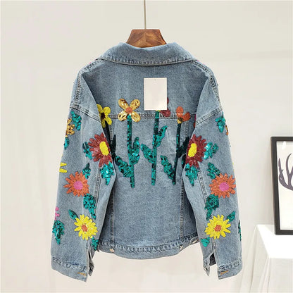 Sequins Sunflower Jacket