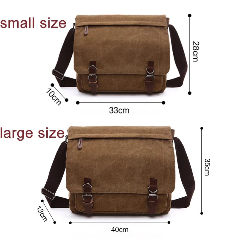 Marco Vintage Canvas Messenger Bag