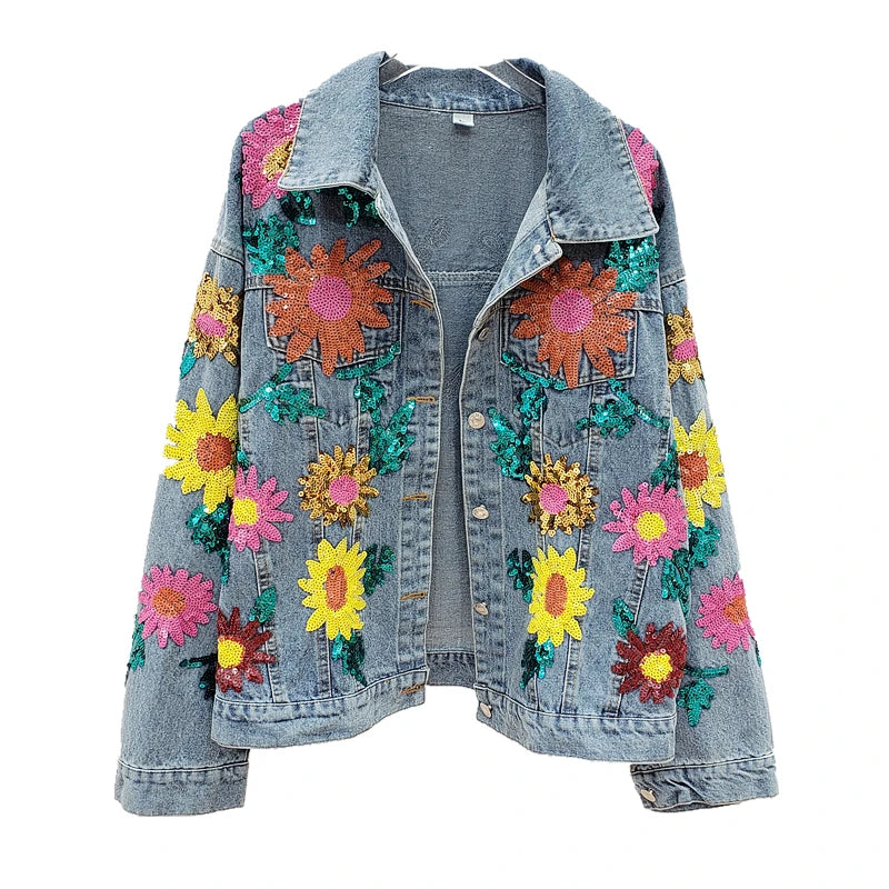 Sequins Sunflower Jacket