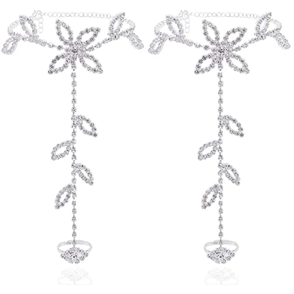 Medea Rhinestone Anklet