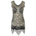 Vintage Gatsby Triangle Hem Dress