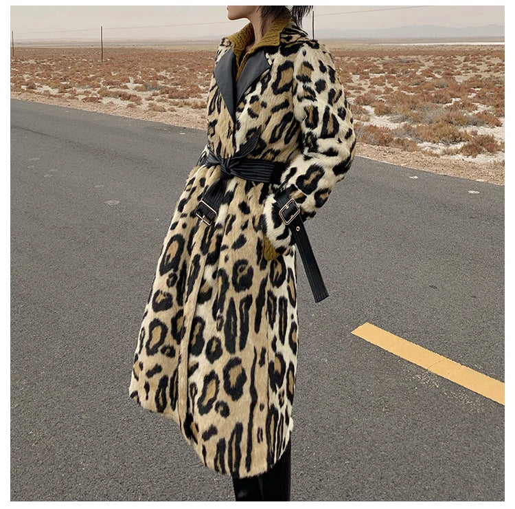 Leopard Trench Coat