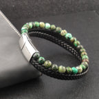 Orion Leather Bead Bracelet