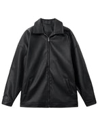 Mauro Black PU Leather Jacket