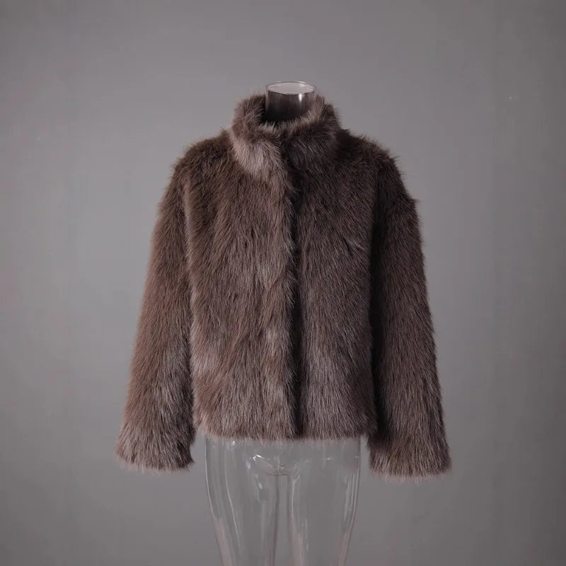 Bianca Plush Faux Fur Jacket