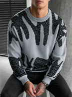 Milo Abstract Jacquard Knit Sweater
