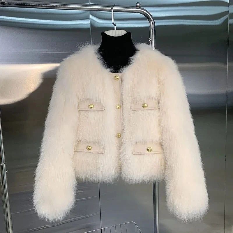 Odette Faux Fox Fur Jacket