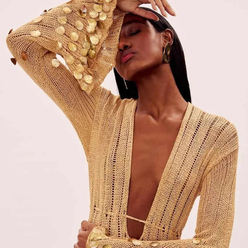 Soraya Shinny Sequin Maxi Dress
