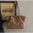Mirella Suede Buckle Tote Bag
