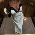 Women’s Lace V-Neck Maxi Dress