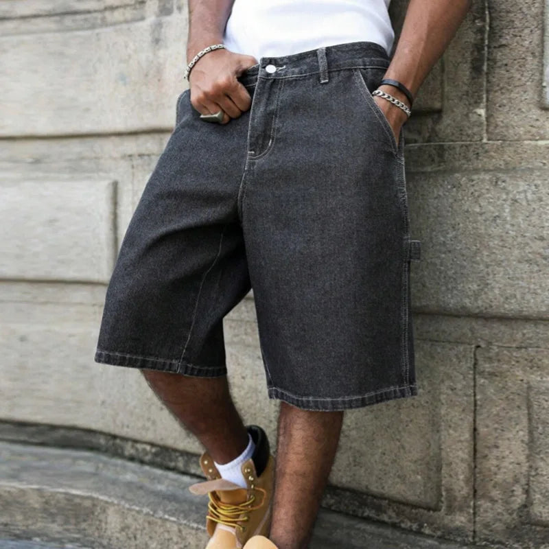 Asher Baggy Denim Shorts