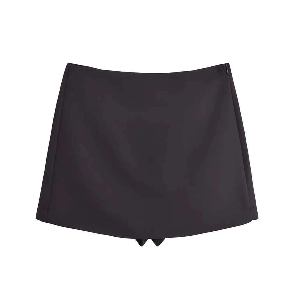 High Waist Spring Skort