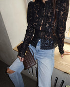 Women’s Lace Printed Blouse