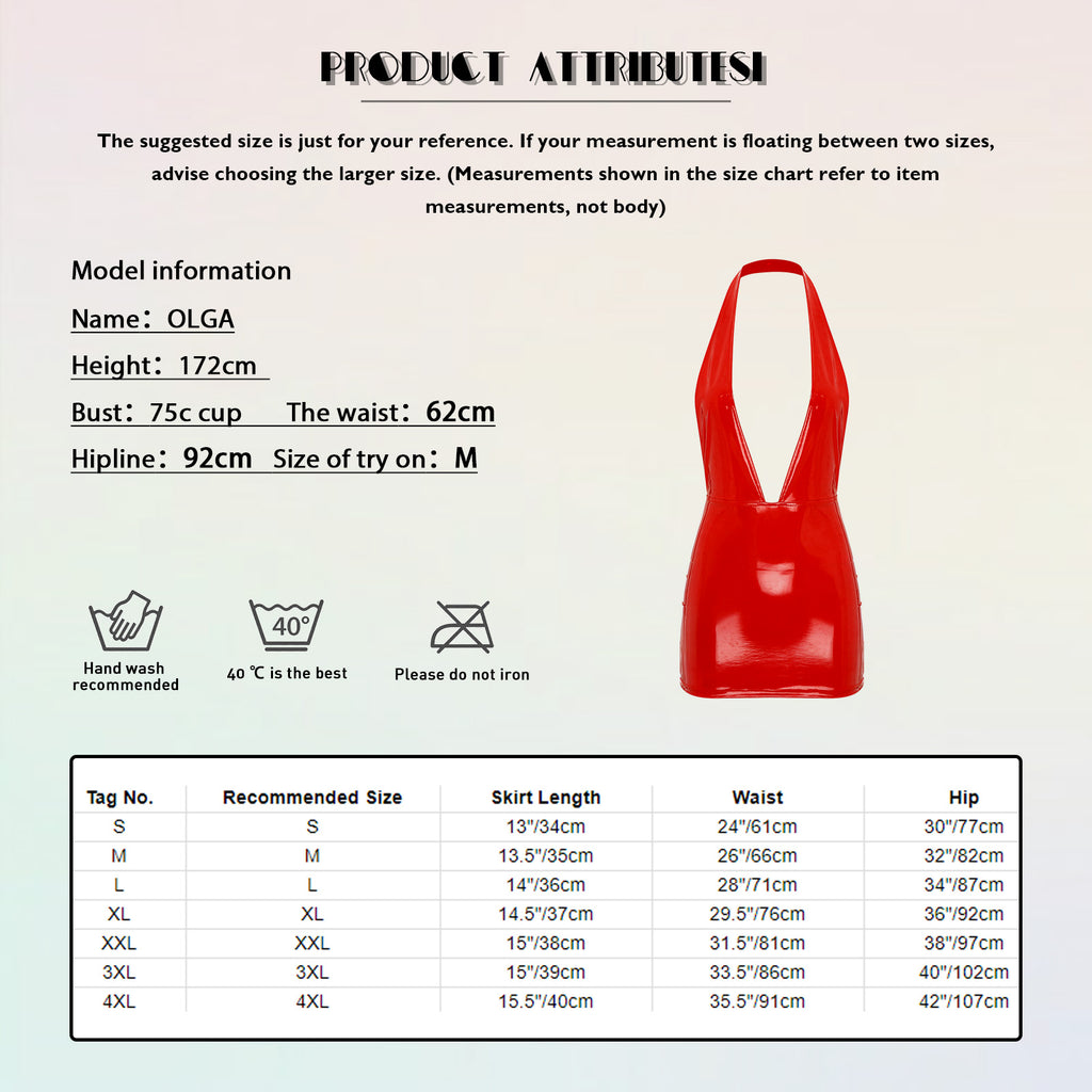 Women's Glossy Bodycon Dress