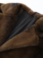 Colette Long Plush Faux Fur Coat