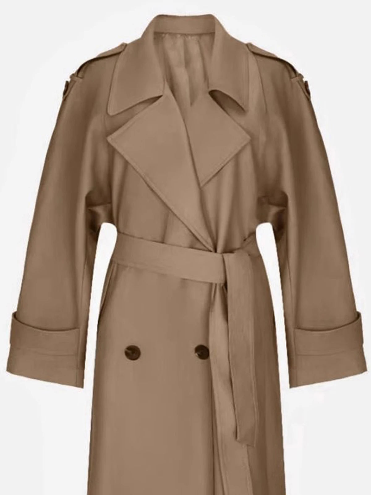 Sophia Double Breasted Long Trench Coat